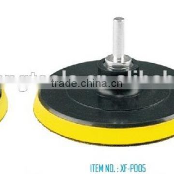 100mm 115mm 125mm 150mm 180mm yellow plastic Abrasive Pad Type hook and loop backing pad round hook and loop pad