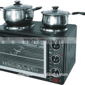 2015 hot sale good quality and competitiveprice electric oven with double hot plates
