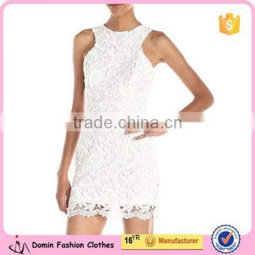 High Quality Fashion Lace Crochet Style Overlay Women's Lace Dress