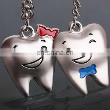 Fashion New Design Lovely Cartoon Teeth Keychain Couple Valentine's Day Gift