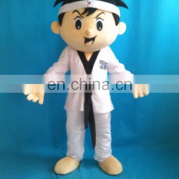 Custom made judo black belt mascot costume judo boy mascot costume for sale