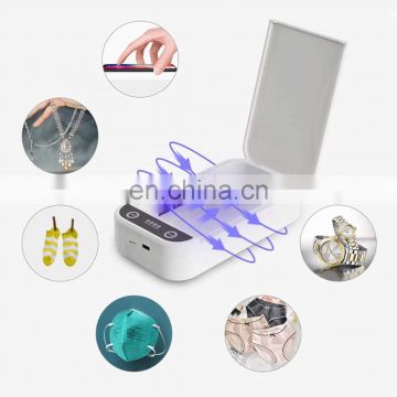 Hot item Portable small led UV light smartphone sterilizer box with USB wireless charging