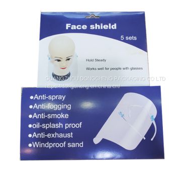 5 sets paper face shield paakaging box