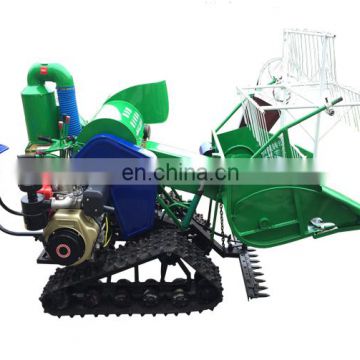 Factory supply gasoline engine mini combine wheat machine harvesting