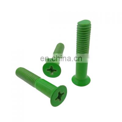 green painted hex head sem decorative screws for machine