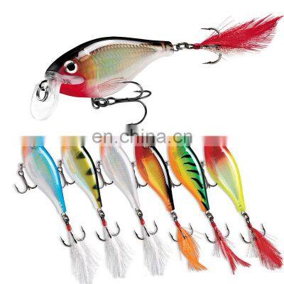 Amazon hot design plastic fishing bait lure 13g 90mm full swimming layer minnow wholesale