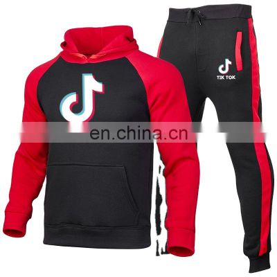 brand men's casual long-sleeved hooded sports suit spring, autumn and winter pullover sportswear