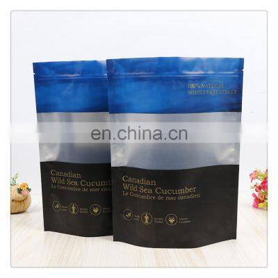 Customized Printing Resealable Ziplock Stand Up Pouch Laminated Aluminum Foil Packaging Zipper Bag with Clear Square Window