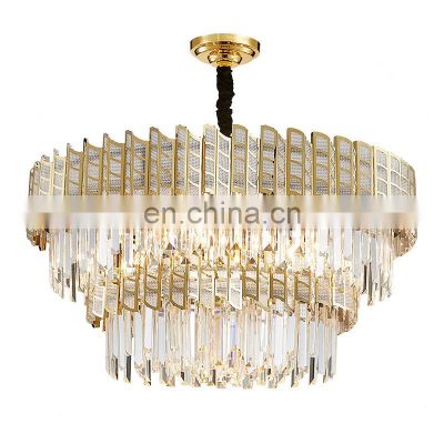 crystal chandeliers ceiling Dropshipping 2022 Newest wholesale price decorative lighting fixture modern luxury indoor round hang
