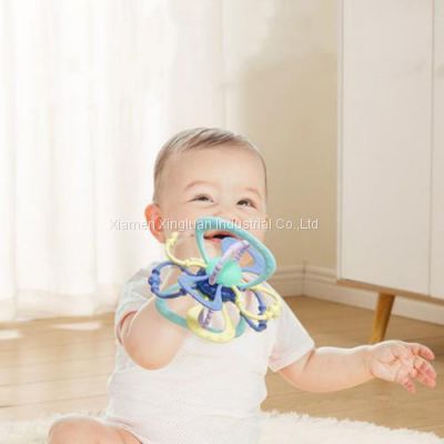 Babies can be boiled silica gel molar stick tooth glue 4 -6 months bite glue toys