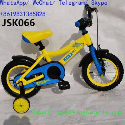 Steel Children Bicycles 12 Inch Pedal Bike For 3 -6 Years Old High Strength Color customization