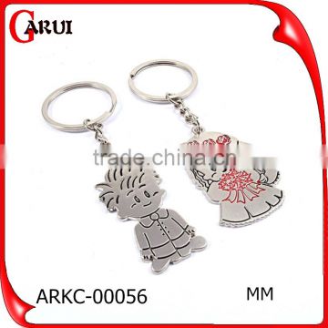 Customized Metal Best Seller custom metal key chain for couple