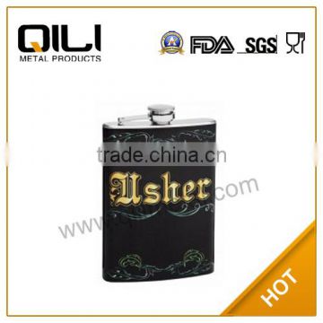 18/8 304 FDA and LFGB high quality hip flask with cup