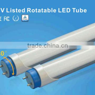 led lights new technology TUV T8 led tube 1200mm 18w frosted/clear PC cover and 120 degree rotatable end cap G13 LED fluorescent