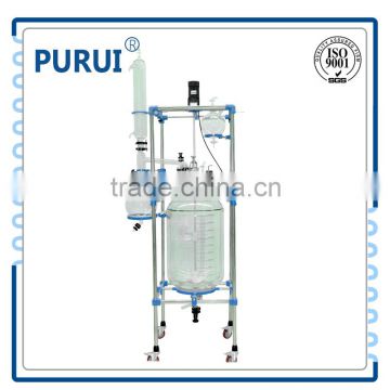 50L lab jacket glass reactor connected with thermostat