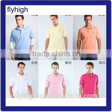 100%cotton 220gsm pique mesh USA size men's classic polo shirt