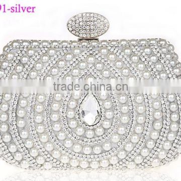 0991 silver latest mother of pearl clutch bags high quality fashion evening bag 2015