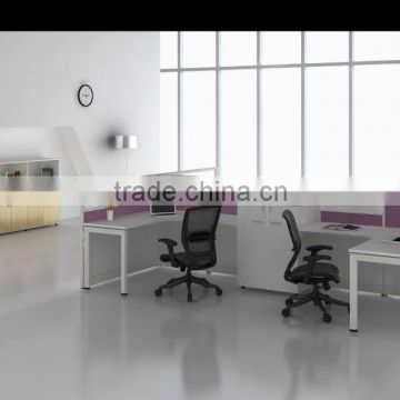 2016 hot sale modern design luxury glass office workstation, 4 person office workstation/office furniture
