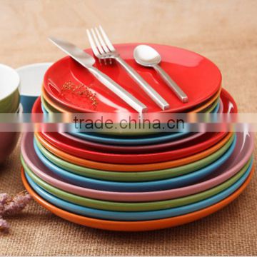 Candy Color Disc Ceramic Plates HY1671802