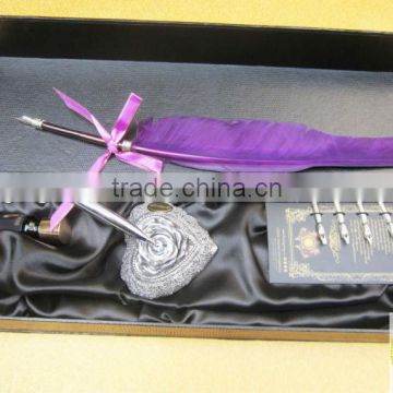 Special Gift Calligraphic Quill Feather Fountain Pen