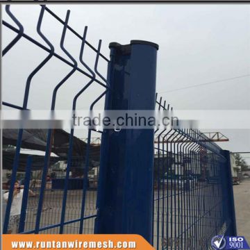 Hot dipped galvanized security 3D curved pvc coated welded fence