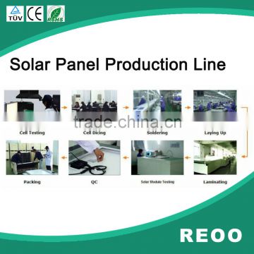 Easy operated solar panel manufacturing line high capacity