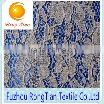 Fashion flower nylon cotton lace fabric for clothing