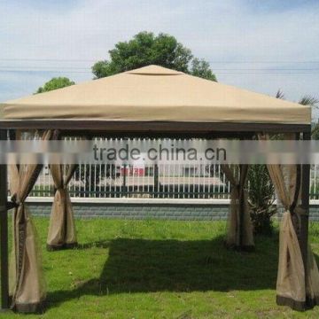 square gazebo with mosquito netting for wedding