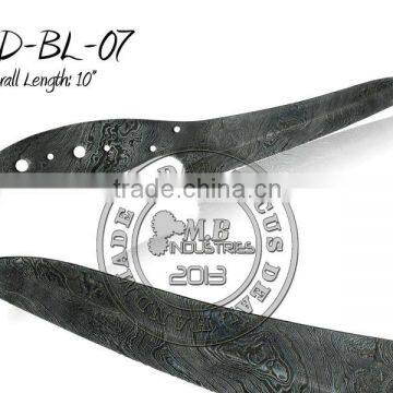 Damascus Steel Knife Blade Blank
