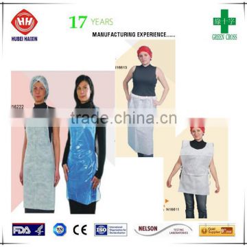 medical apron nonwoven disposable plastic aprons Made in China