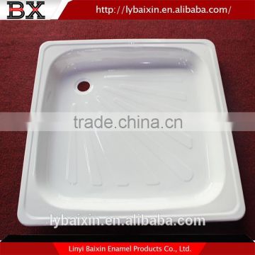 China supplier enameled steel shower tray