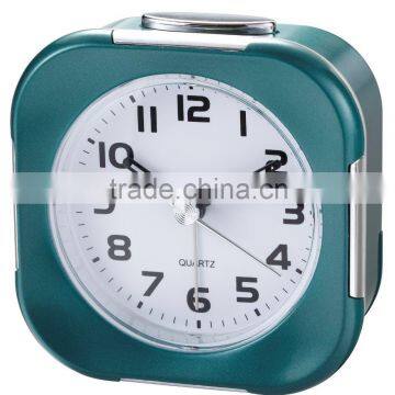 Square small travel plastic alarm clock