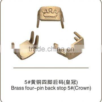 Brass Four pins Bottom Stopper No.5 zipper garment accessories