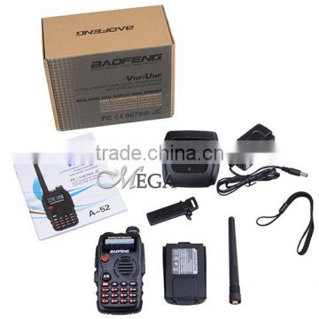 A52 Baofeng vhf/uhf dual band walkie talkie with program keyboard transceiver Dual watch/dual reception 2 way radio