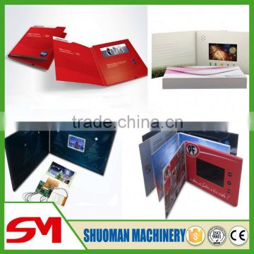 2016 best selling and high quality video brochure card