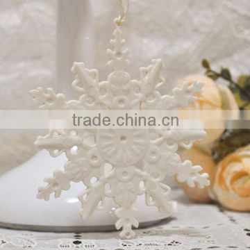 ceramic snowflake hanging