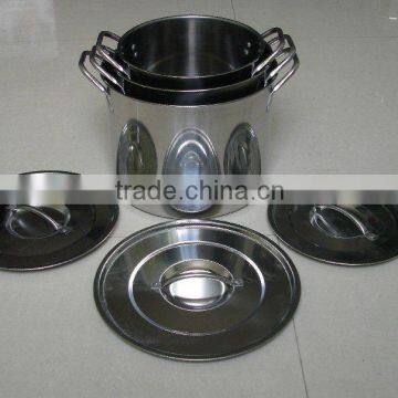 Stainless steel 6 pcs stock pots