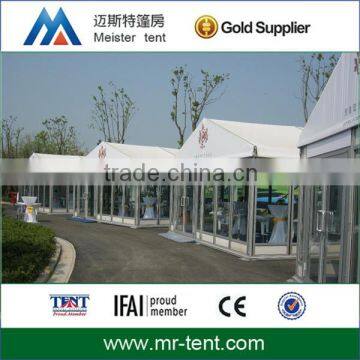 outdoor tent for trade shows with glass window