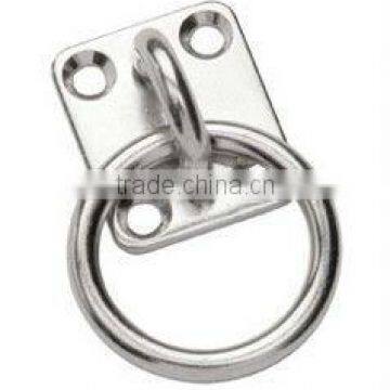 304 stainless steel Square Eye Plate/Pad eye with ring