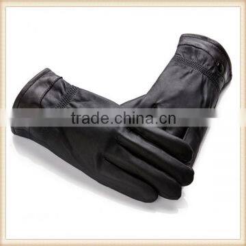 Factory Price 100% Authentic Leather Men Worker Motorcycle Gloves