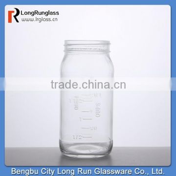 LongRun 23oz high quality and inexpensive glassware healthful glass jar made in China