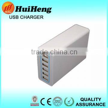 Latest 6 Port USB Wall Charger with Cable for Phone Smart Devices