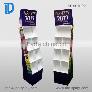OEM/ODM cardboard standing, cardboard display rack, custom floor standing