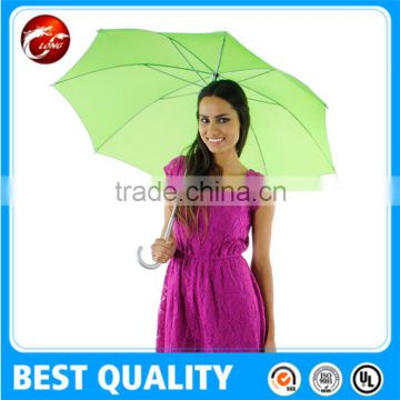 Factory price Promotions auto open umbrella ,straight umbrella with curved handle