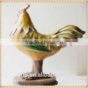 Resin Rooster Animal Figurine for Home Decoration