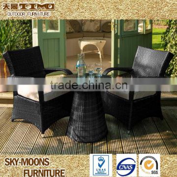 All weather 3 piece outdoor garden furniture porch chairs table(TC012)