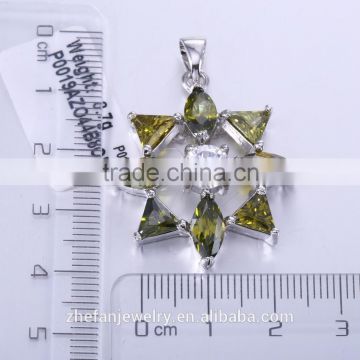 Jewellery shop pendant jewelry design in pure silver factory