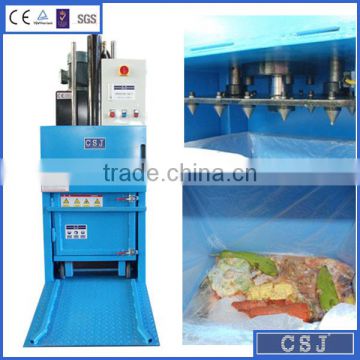 new style CE,ISO9001 certificated Vertical Waste compressing and bagging machine