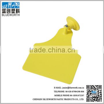 HOT 3#+7# yellow TPU cattle plastic ear tag for wholesale