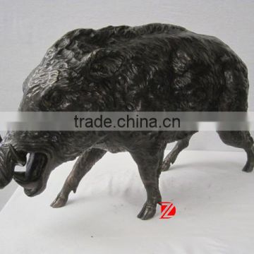 High quality wild pig bronze statues